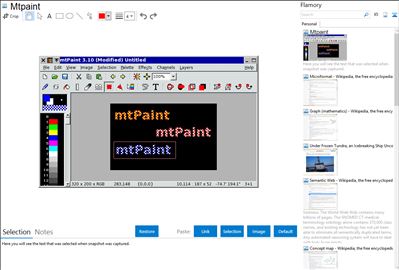 Mtpaint - Flamory bookmarks and screenshots