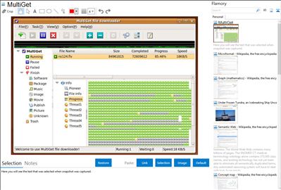 MultiGet - Flamory bookmarks and screenshots