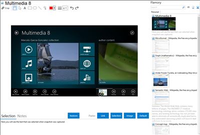 Multimedia 8 - Flamory bookmarks and screenshots