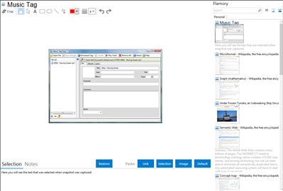 Music Tag - Flamory bookmarks and screenshots