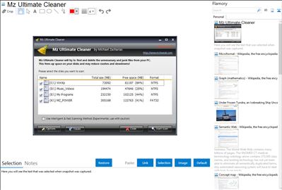 Mz Ultimate Cleaner - Flamory bookmarks and screenshots