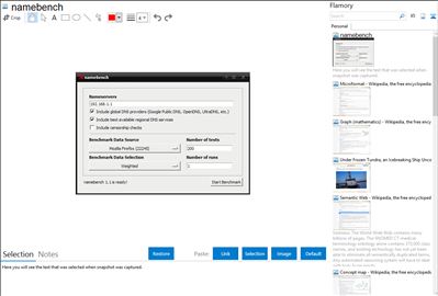 namebench - Flamory bookmarks and screenshots
