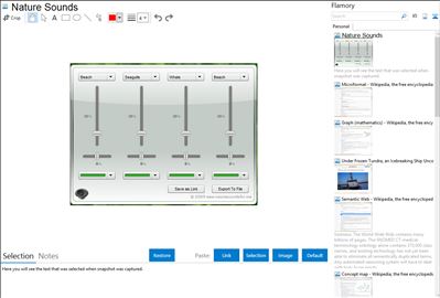 Nature Sounds - Flamory bookmarks and screenshots