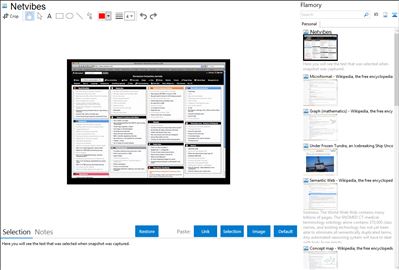Netvibes - Flamory bookmarks and screenshots