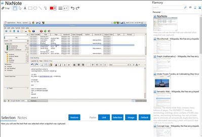 NixNote - Flamory bookmarks and screenshots