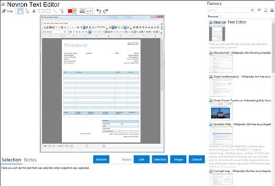 Nevron Text Editor - Flamory bookmarks and screenshots