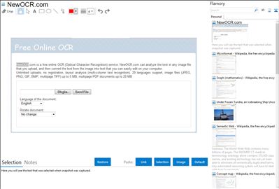 NewOCR.com - Flamory bookmarks and screenshots