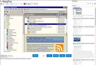 NewsFox - Flamory bookmarks and screenshots