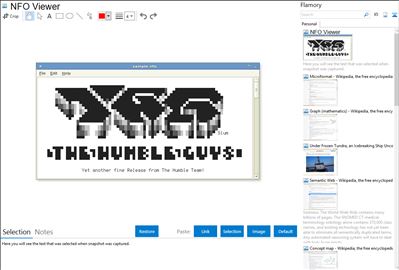 NFO Viewer - Flamory bookmarks and screenshots