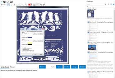 NFOPad - Flamory bookmarks and screenshots