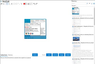 NicEdit - Flamory bookmarks and screenshots