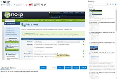 No-IP - Flamory bookmarks and screenshots