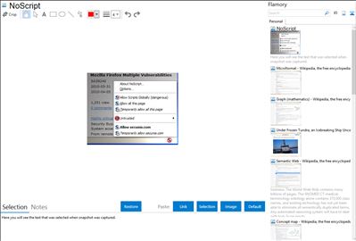 NoScript - Flamory bookmarks and screenshots