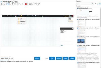 NoteBookCast - Flamory bookmarks and screenshots