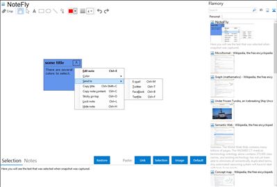 NoteFly - Flamory bookmarks and screenshots