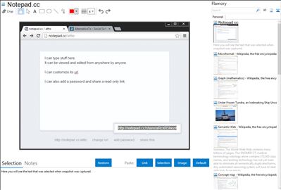 Notepad.cc - Flamory bookmarks and screenshots