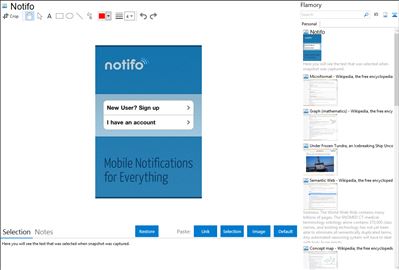 Notifo - Flamory bookmarks and screenshots