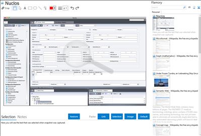 Nuclos - Flamory bookmarks and screenshots
