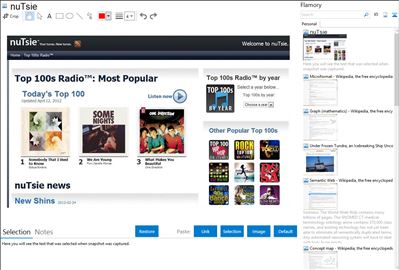nuTsie - Flamory bookmarks and screenshots