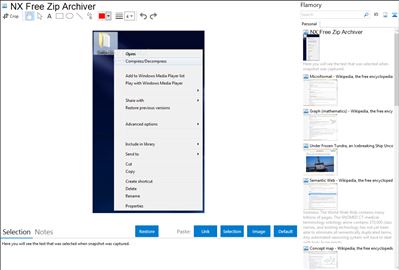 NX Free Zip Archiver - Flamory bookmarks and screenshots