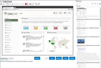 OakChat - Flamory bookmarks and screenshots