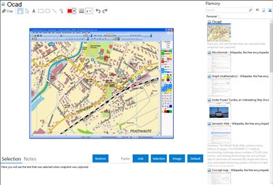 Ocad - Flamory bookmarks and screenshots