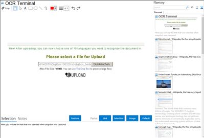 OCR Terminal - Flamory bookmarks and screenshots