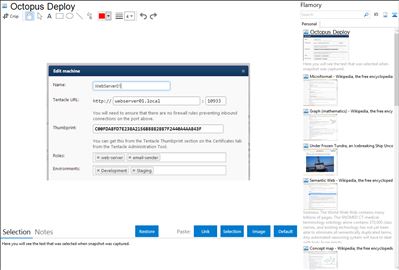 Octopus Deploy - Flamory bookmarks and screenshots