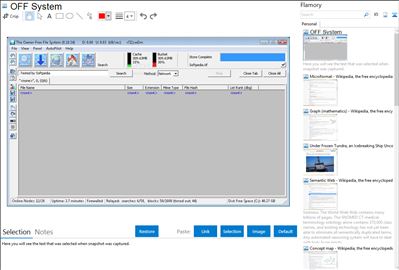 OFF System - Flamory bookmarks and screenshots