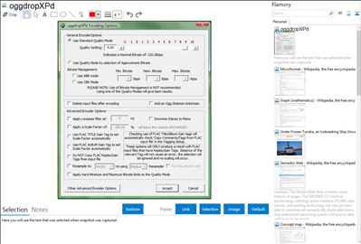 oggdropXPd - Flamory bookmarks and screenshots