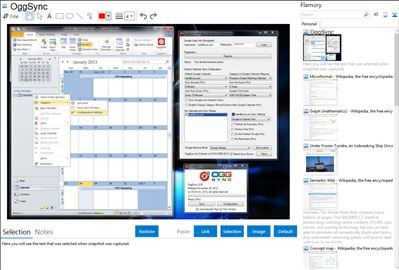 OggSync - Flamory bookmarks and screenshots