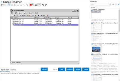 Once Renamer - Flamory bookmarks and screenshots