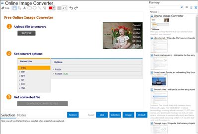Online Image Converter - Flamory bookmarks and screenshots