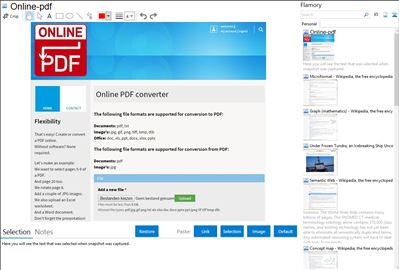 Online-pdf - Flamory bookmarks and screenshots