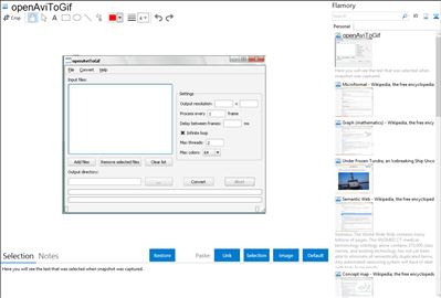 openAviToGif - Flamory bookmarks and screenshots