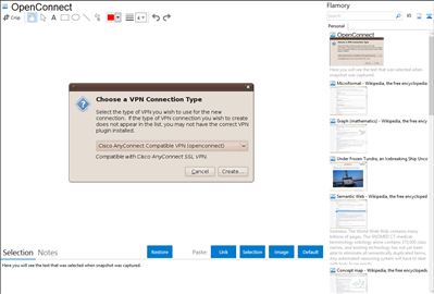 OpenConnect - Flamory bookmarks and screenshots