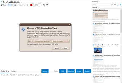 OpenConnect - Flamory bookmarks and screenshots