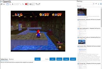 OpenGL - Flamory bookmarks and screenshots