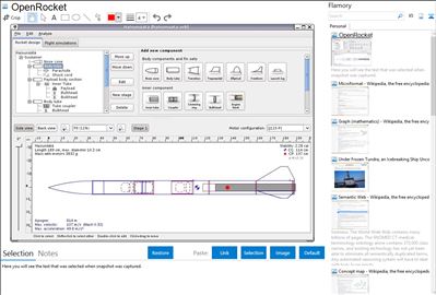 OpenRocket - Flamory bookmarks and screenshots