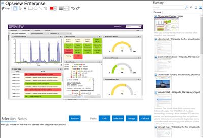 Opsview Enterprise - Flamory bookmarks and screenshots