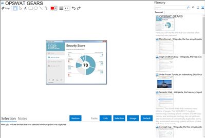 OPSWAT GEARS - Flamory bookmarks and screenshots
