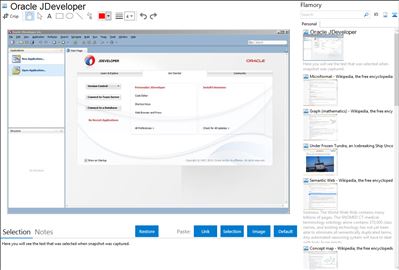 Oracle JDeveloper - Flamory bookmarks and screenshots