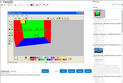 Paint3D - Flamory bookmarks and screenshots
