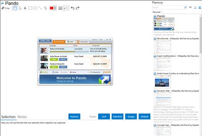 Pando - Flamory bookmarks and screenshots