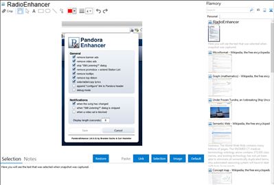 RadioEnhancer - Flamory bookmarks and screenshots
