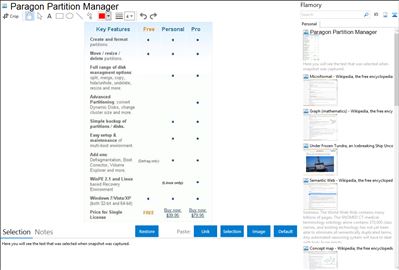 Paragon Partition Manager - Flamory bookmarks and screenshots