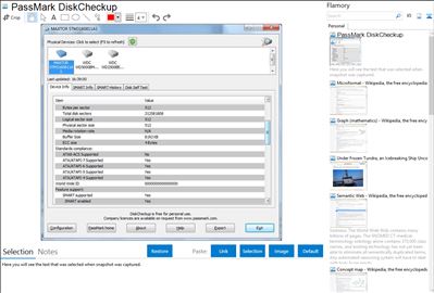 PassMark DiskCheckup - Flamory bookmarks and screenshots