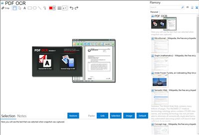 PDF OCR - Flamory bookmarks and screenshots