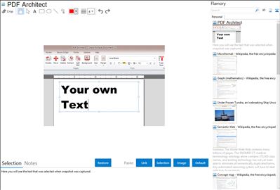 PDF Architect - Flamory bookmarks and screenshots