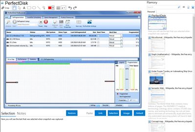 PerfectDisk - Flamory bookmarks and screenshots